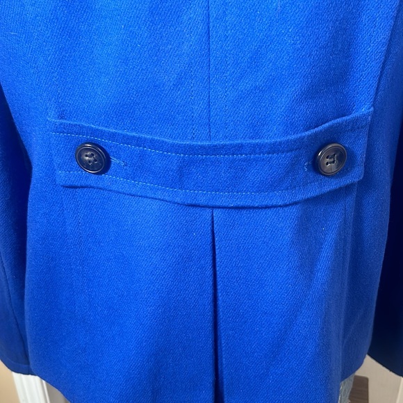 JCPENNY WOOL MIX BLUE DOUBLE BREASTED PEA JACKET IN SIZE LARGE - Picture 5 of 9